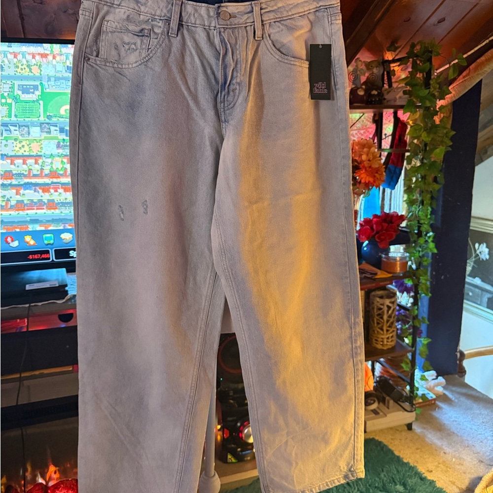 Wild Fable Light Blue Jeans Wide-Leg